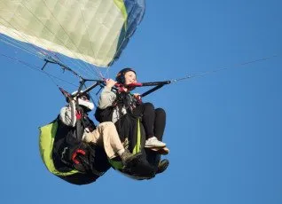 Базовый полет на параплане в тандеме 