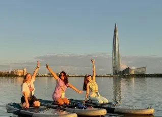 SUP прогулка Закат у Лахты