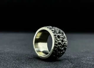 Мастер класс Кольцо с фактурной поверхностью