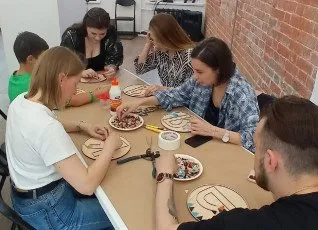 День рождения с мастер-классом по мозаике