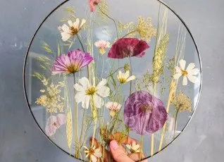 Мастер класс Гербарий в витражной технике