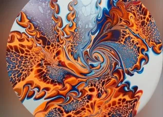 Мастер-класс Картина жидким акрилом