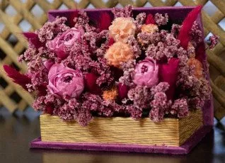 Мастер класс Цветочная композиция в ящике