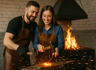 Романтическое свидание в кузнице
