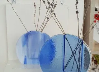 Мастер-класс Вазочка на подставке в технике фьюзинг