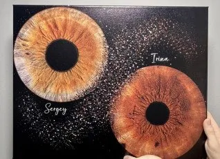 Фото радужки глаза Картина на холсте в Балашихе