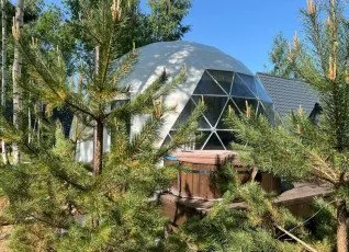 Дом Купол в глэмпинге На краю света