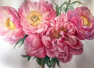 Онлайн курс Цветы акварелью