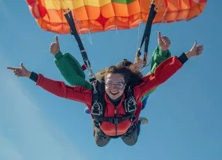 Прыжок с парашютом в тандеме на аэродроме Киржач