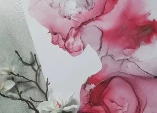 Мастер-класс Картина алкогольными чернилами