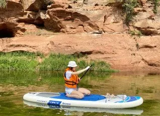 Сплав на сапах по р Оредеж Девонский каньон