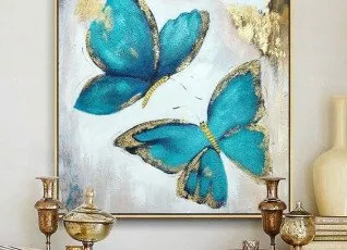 Мастер-класс Интерьерная картина с потальным золотом