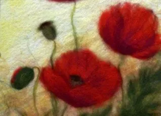 Мастер-класс шерстяная акварель