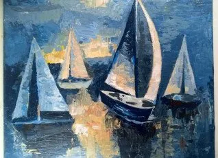 Мастер класс Картина маслом за 3 часа