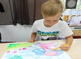 Мастер класс  для детей по живописи