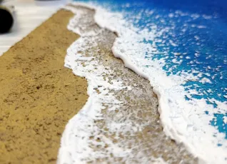Мастер-класс Объемная картина Море