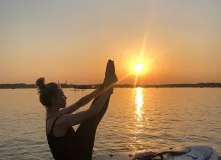 Сап прогулка Закат на Лахте