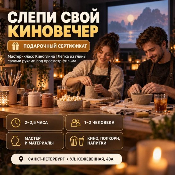Мастер-класс Киноглина |  Лепка из глины своими руками под просмотр фильма. Инфографика 1