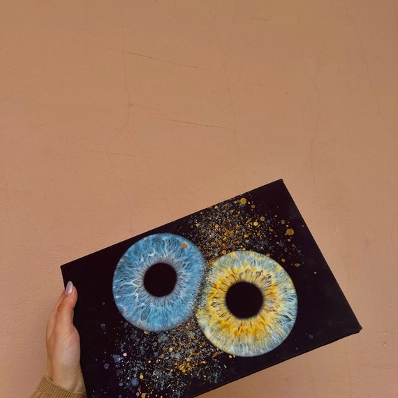 Фотография радужки глаза на холсте  - изображение 2