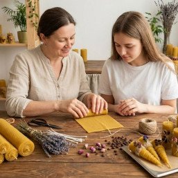 Мастер-класс Медовые свечи