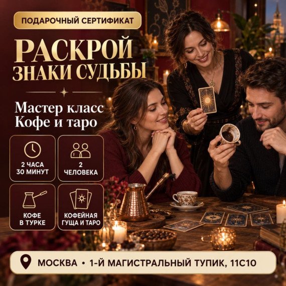 Мастер класс Кофе и таро. Инфографика 1