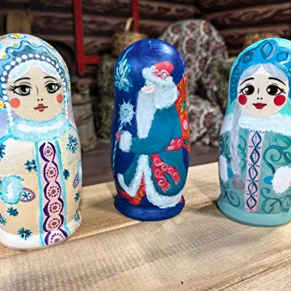 Роспись матрёшки с чаепитием - изображение 3