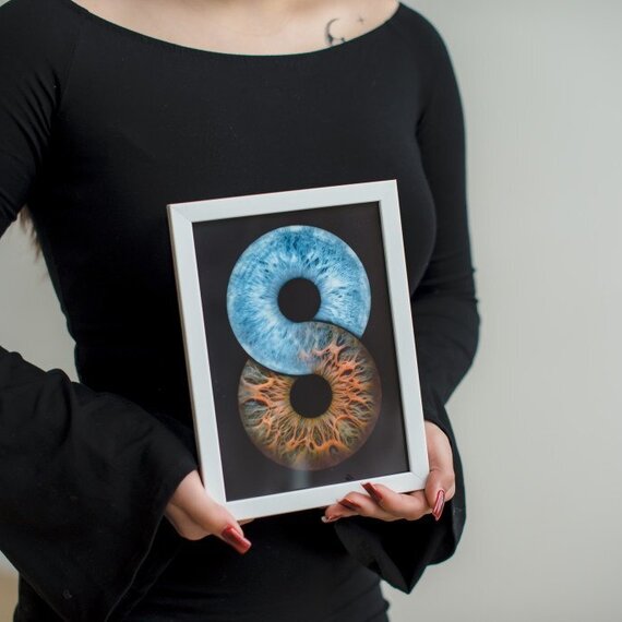 Фотография радужки глаза в рамке - изображение 2