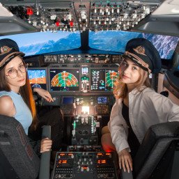 Полет на авиатренажере Boeing 737 NG