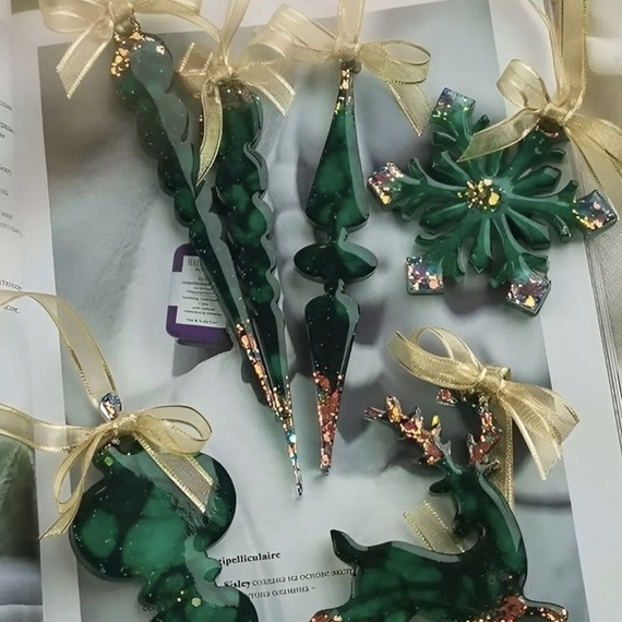 Матер класс Ёлочная игрушка из эпоксидной смолы. Главное фото