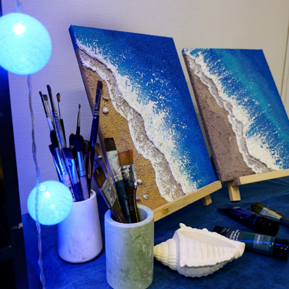 Мастер-класс Объемная картина Море - изображение 2