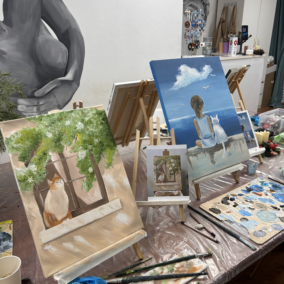 Мастер класс по живописи маслом. Фото 9