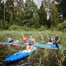 Сплав на SUP-бордах по реке Протва