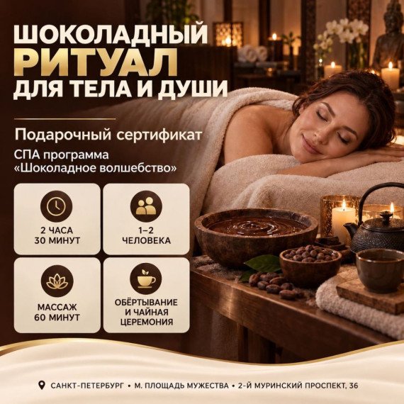 SPA-программа «Шоколадное волшебство». Инфографика 1
