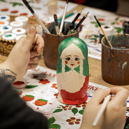 Роспись матрёшки с чаепитием