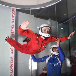 Полёт в аэротрубе I-Fly