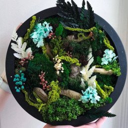 Мастер-класс по созданию картины из мха