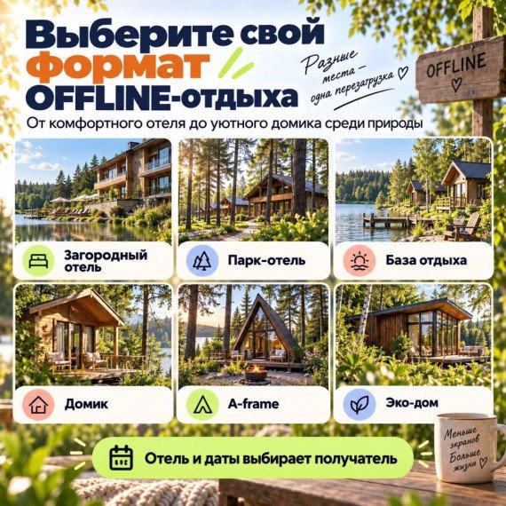 100% Off лайн за городом