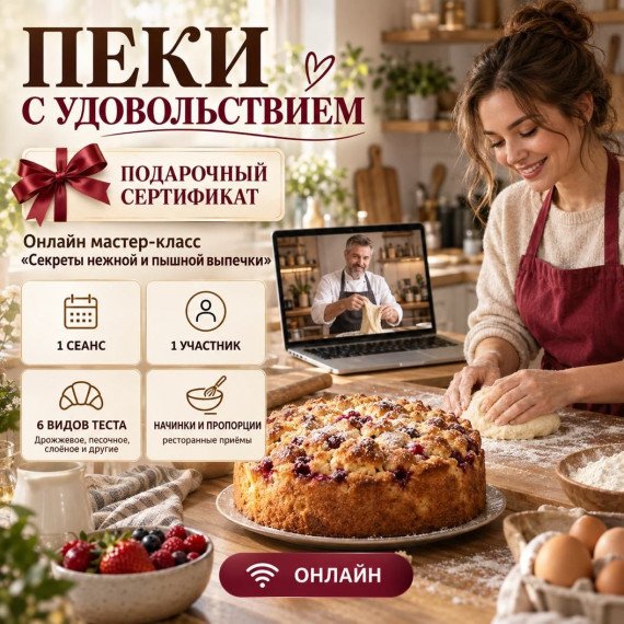 Онлайн мастер-класс Секреты нежной и пышной выпечки. Инфографика 1