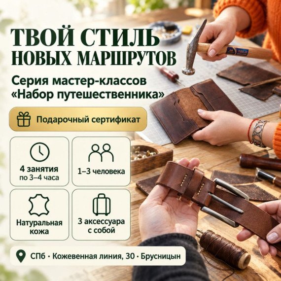 Серия мастер классов Набор Путешественника. Инфографика 1