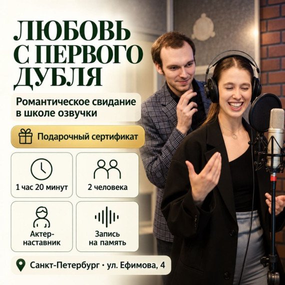 Романтическое свидание в школе озвучки. Инфографика 1