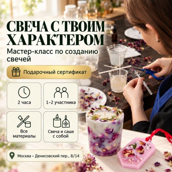 Мастер-класс по созданию свечей. Инфографика 1