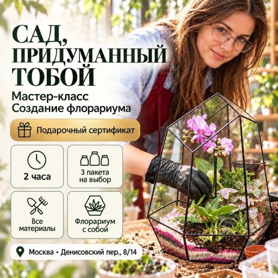 Мастер-класс Создание флорариума. Инфографика 1