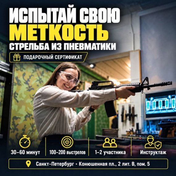 Стрельба из пневматики. Инфографика 1