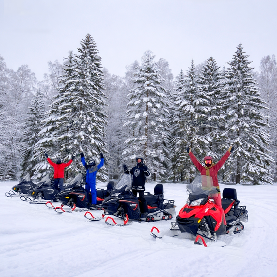 Зимний вихрь - прогулка на канадском снегоходе - изображение 3