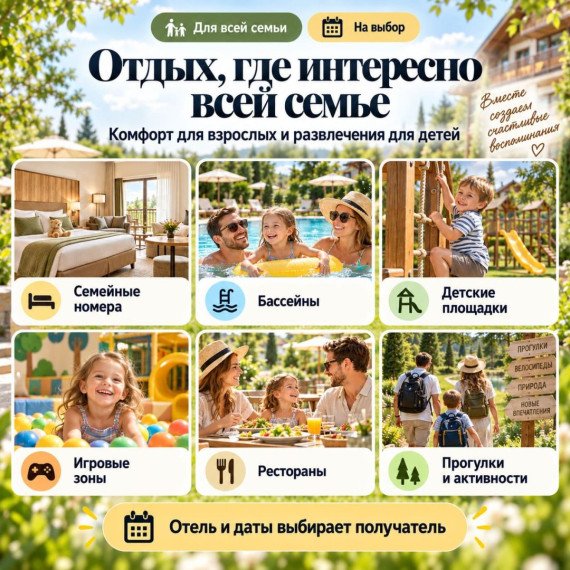 Я уехал с семьей в отель