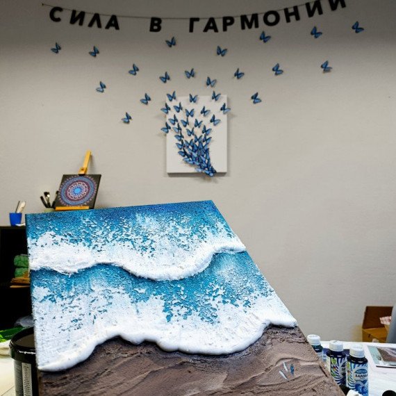 Мастер-класс Объемная картина Море - изображение 3