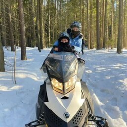 Зимняя Карелия - катание на снегоходах