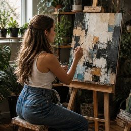 Создание большой интерьерной картины