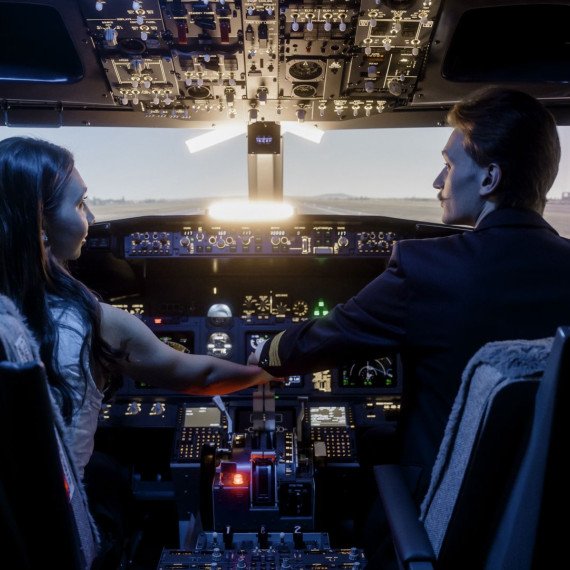 Полет на авиатренажере Airbus A320. Фото 7