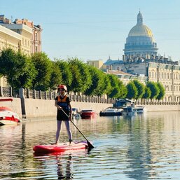 Sup-прогулка: К Новой Голландии через Цветные мосты
